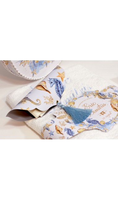 Trusou de botez pentru baieti tematica marina, acvatica, Calut de mare  30